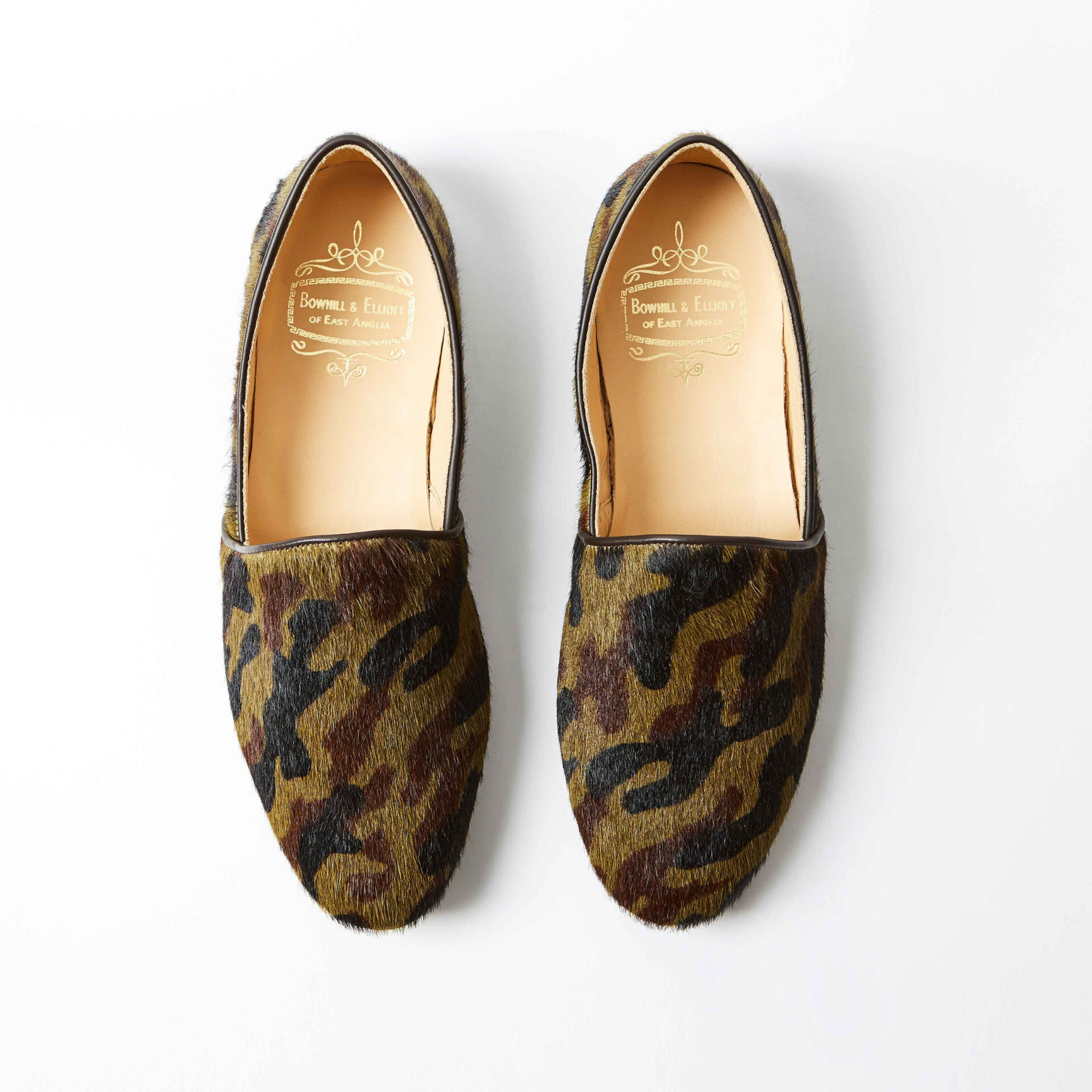 Camouflage Hair Cow Monk Slippers - Bowhill & Elliott