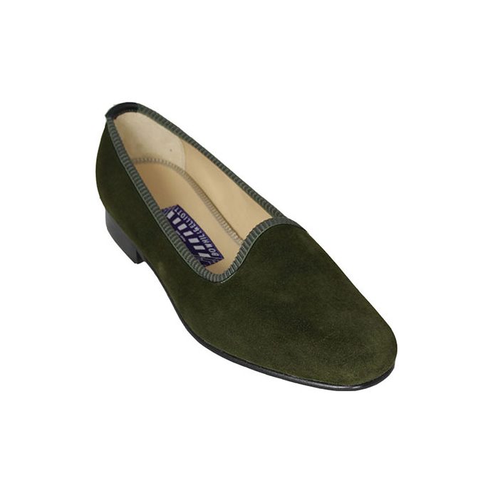 ladies suede loafers