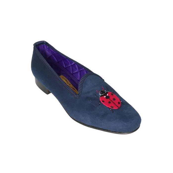 navy suede loafers womens