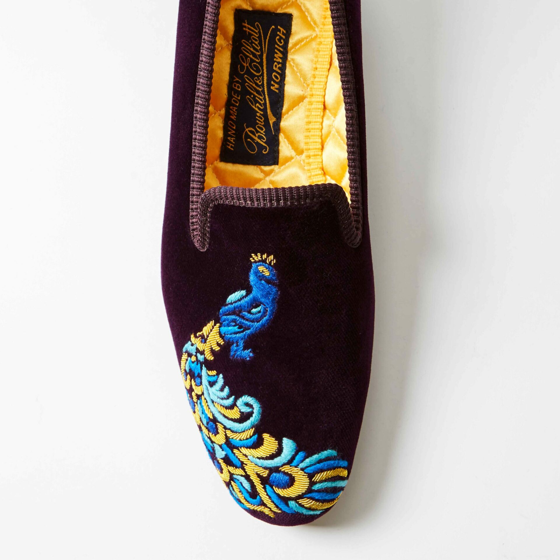 Mens novelty clearance slippers peacocks