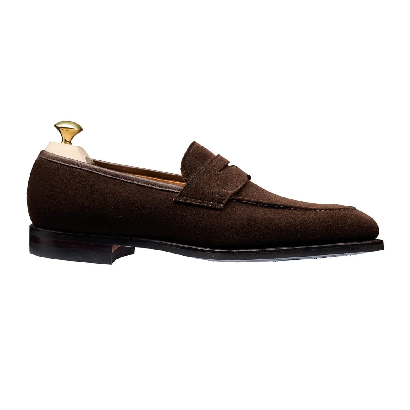 Crockett & Jones Sydney - Dark Brown Calf Leather Penny Loafer ...