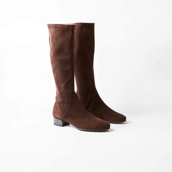 Brunate Vetto Dark Brown Suede Knee High Boot