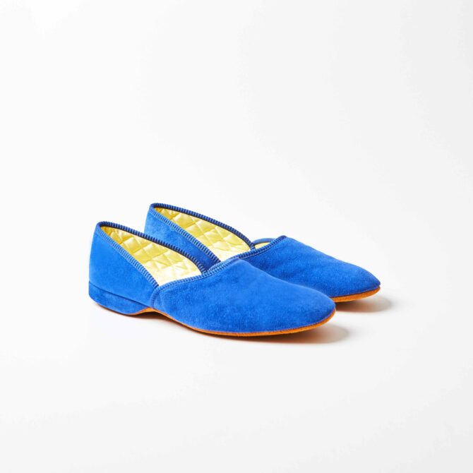 Royal Blue Grecian Slippers