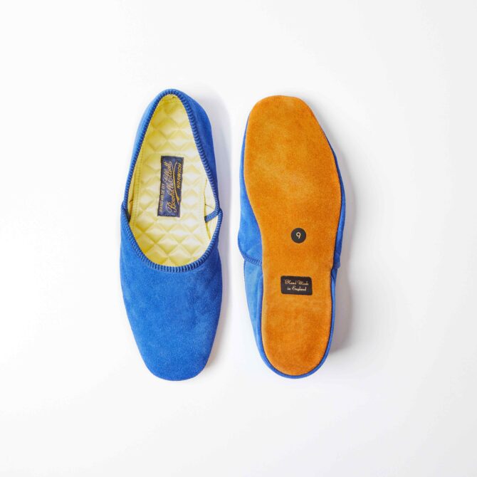 Royal Blue Grecian Slippers